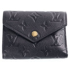 Louis Vuitton Portefeuille Victorine Monogram Wallet Trifold Black