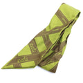 Hermes Silk Twilly Scarf Bolduc Ribbon Green