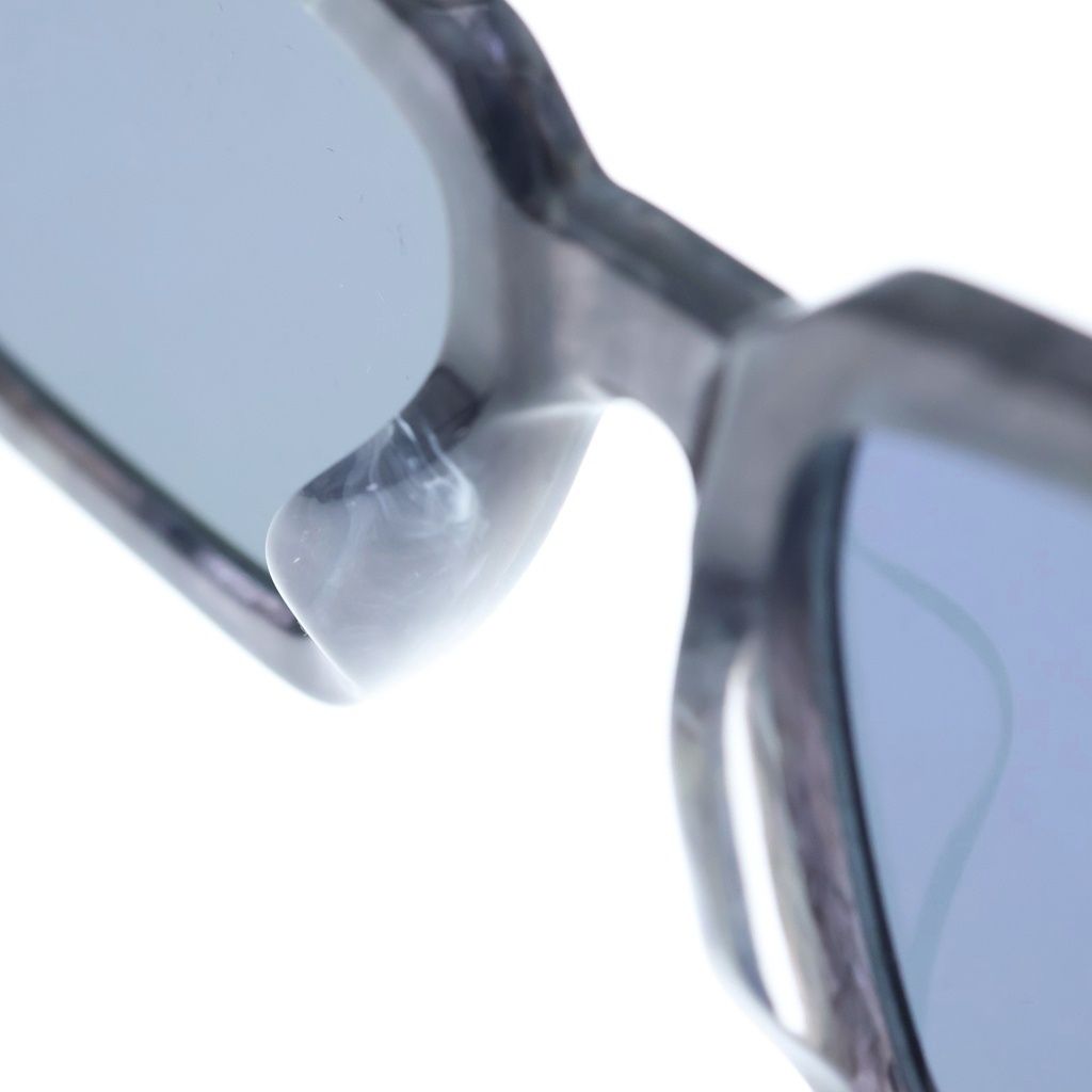 Prada Acetate Frame Side Logo Square Sunglasses Eyewear Gray — view 5