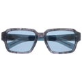 Prada Acetate Frame Side Logo Square Sunglasses Eyewear Gray