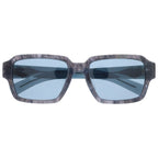 Prada Acetate Frame Side Logo Square Sunglasses Eyewear Gray