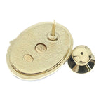 Chanel 26A Metiers D'art Metal Resin Brooch Black Gold — view 5