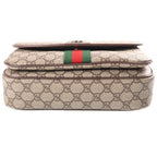 Gucci Ophidia Medium 2-Way Top Handle Shoulder Bag Beige Brown Leather Gold — view 4