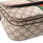 Gucci Ophidia Medium 2-Way Top Handle Shoulder Bag Beige Brown Leather Gold — view 5