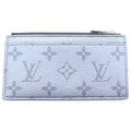 Louis Vuitton Monogram Eclipse Fragment Coin Card Holder Gray