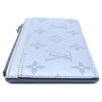 Louis Vuitton Monogram Eclipse Fragment Coin Card Holder Gray — view 3