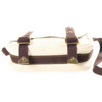 Louis Vuitton Antigua Besace PM Shoulder Bag Canvas Ecru Ivory Dark Brown — view 4