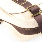 Louis Vuitton Antigua Besace PM Shoulder Bag Canvas Ecru Ivory Dark Brown — view 5