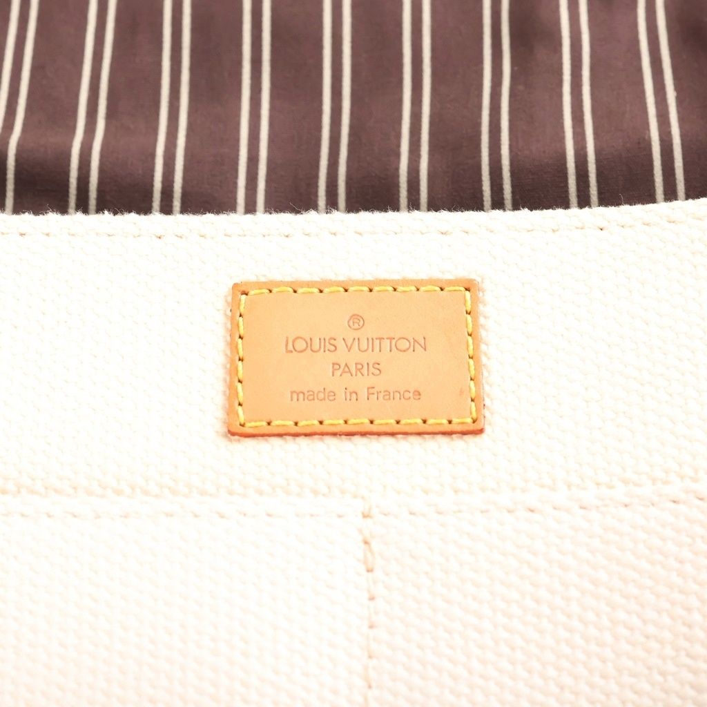 Louis Vuitton Antigua Besace PM Shoulder Bag Canvas Ecru Ivory Dark Brown — view 7