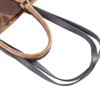 Louis Vuitton Monogram Reverse On The Go MM Tote Bag Brown Leather Gold — view 7