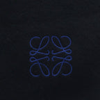 Loewe Anagram Wool Cashmere Two-tone Scarf Black Navy — view 3