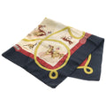 Hermes Carre 90 Chaleada Motif Silk Scarf Shawl Beige
