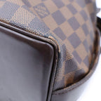 Louis Vuitton Damier Ebene Chelsea Tote Bag Brown Leather Gold — view 5