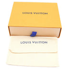 Louis Vuitton Damier Azur Portefeuille Zoe Compact Wallet White Light Blue — view 6