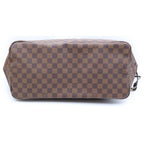 Louis Vuitton Damier Neverfull GM Tote Bag Brown Leather Gold — view 4