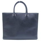 Prada Triangle Logo Saffiano Leather 2-Way Tote Shoulder Bag Business Black — view 2