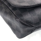 Louis Vuitton Damier Graphite District PM Shoulder Bag Black Leather Silver — view 5