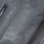 Saint Laurent Paris Messenger Bag Black Leather Silver — view 8
