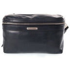 Saint Laurent Paris Messenger Bag Black Leather Silver
