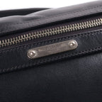 Saint Laurent Paris Messenger Bag Black Leather Silver — view 6