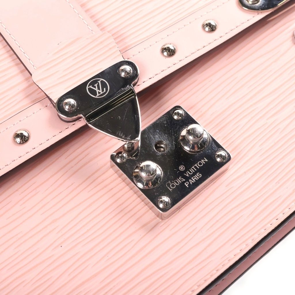 Louis Vuitton Epi Portefeuille Trunk Rose Ballerine Chain Shoulder Bag Pink — view 6