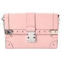 Louis Vuitton Epi Portefeuille Trunk Rose Ballerine Chain Shoulder Bag Pink