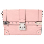 Louis Vuitton Epi Portefeuille Trunk Rose Ballerine Chain Shoulder Bag Pink