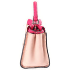 Fendi Peekaboo Selleria Mini 2-Way Shoulder Bag Bicolor Pink Leather Silver — view 3