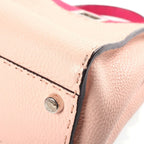 Fendi Peekaboo Selleria Mini 2-Way Shoulder Bag Bicolor Pink Leather Silver — view 7