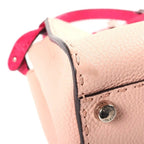 Fendi Peekaboo Selleria Mini 2-Way Shoulder Bag Bicolor Pink Leather Silver — view 5