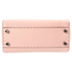 Fendi Peekaboo Selleria Mini 2-Way Shoulder Bag Bicolor Pink Leather Silver — view 4