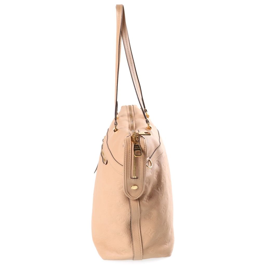 Louis Vuitton Monogram Empreinte Boetie 2-Way Shoulder Bag Beige Leather Gold — view 3