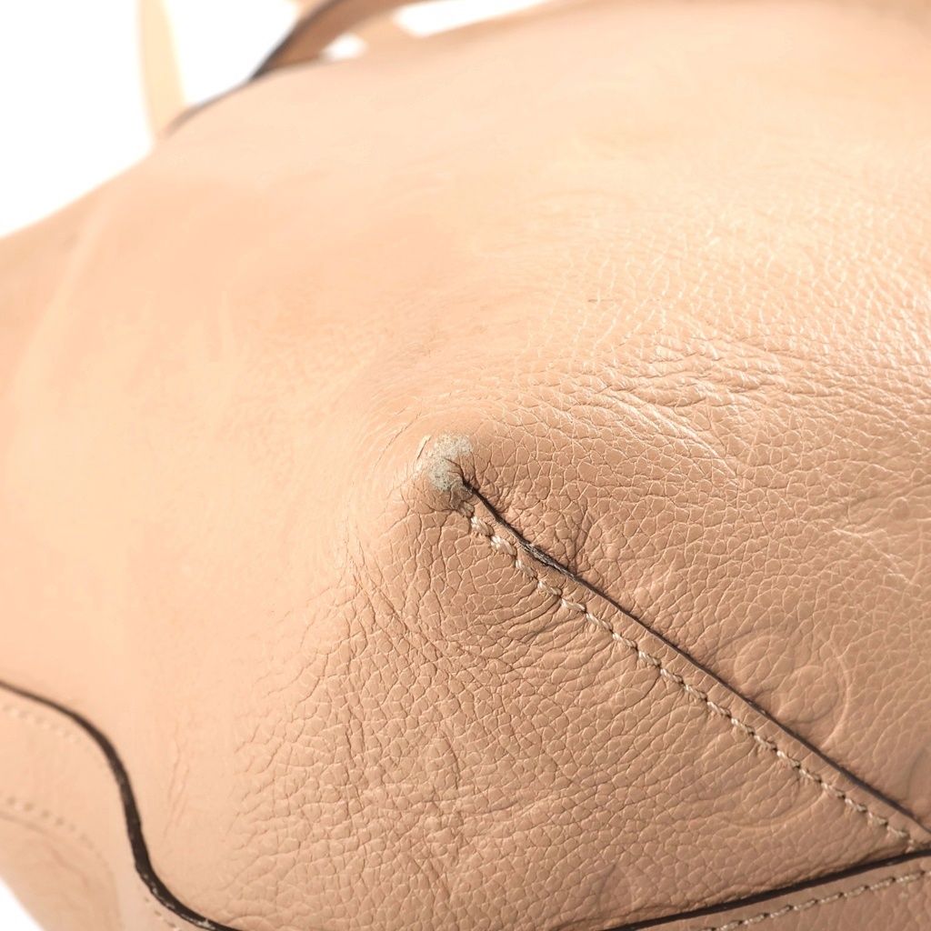 Louis Vuitton Monogram Empreinte Boetie 2-Way Shoulder Bag Beige Leather Gold — view 5