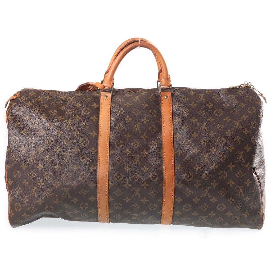 Louis Vuitton Keepall 60 Boston Bag Monogram Leather Brown — view 2