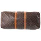 Louis Vuitton Keepall 60 Boston Bag Monogram Leather Brown — view 4