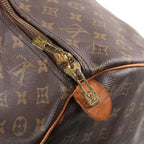 Louis Vuitton Keepall 60 Boston Bag Monogram Leather Brown — view 7