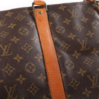 Louis Vuitton Keepall 60 Boston Bag Monogram Leather Brown — view 6
