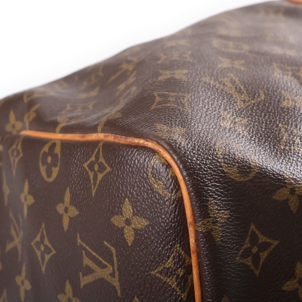 Louis Vuitton Keepall 60 Boston Bag Monogram Leather Brown — view 5