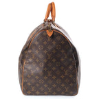 Louis Vuitton Keepall 60 Boston Bag Monogram Leather Brown — view 3
