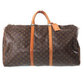 Louis Vuitton Keepall 60 Boston Bag Monogram Leather Brown