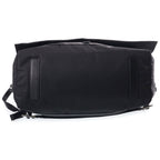 Prada Triangle Plate Technical Fabric Messenger Bag Black — view 4