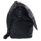 Prada Triangle Plate Technical Fabric Messenger Bag Black — view 3
