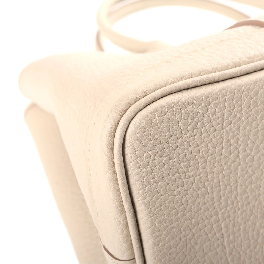 Hermes Garden Party PM Tote Bag Silver Negonda Beton — view 5