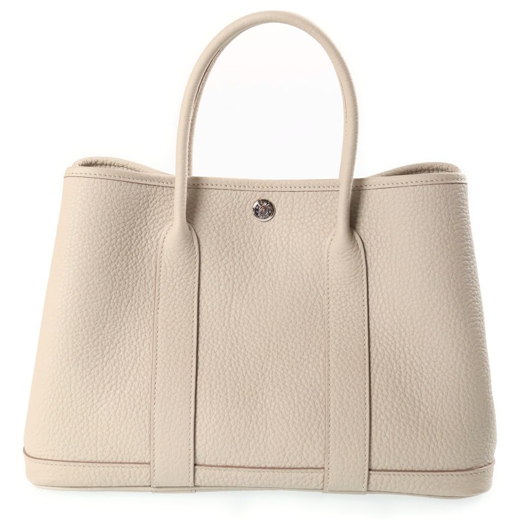 Hermes Garden Party PM Tote Bag Silver Negonda Beton — view 2