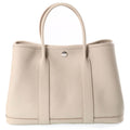 Hermes Garden Party PM Tote Bag Silver Negonda Beton