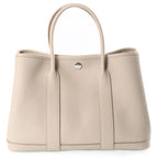 Hermes Garden Party PM Tote Bag Silver Negonda Beton