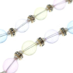 Chanel CC Logo Strass Pearl Rhinestone Necklace Multicolor Gold Bean — view 5