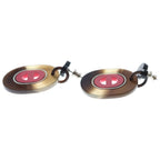 Hermes Fidelio Village Earrings Pink Brown — view 3
