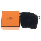 Hermes Equestre Buffalo Horn Earrings Brown Gold — view 6