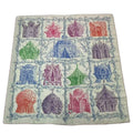 Hermes Limited Shawl Carre 140 Various Huts Cashmere 70% Silk 30% Multicolor